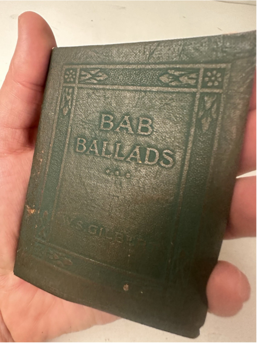 Vintage Little Leather Library The Bab Ballads W.S. Gilbert Mini Book